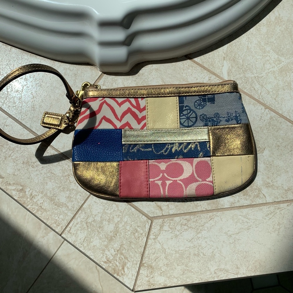 Coach Patchwork Wristlet - image 1